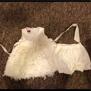 Ivory baby girl dress 6-9 months!